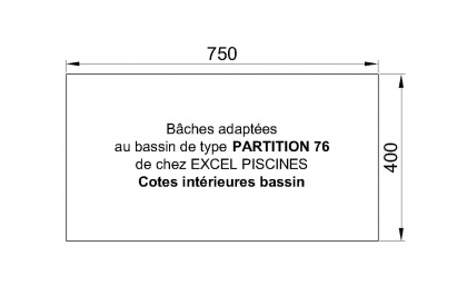 Partition 76 piscine Excell