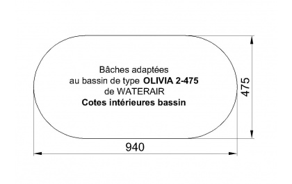 OLIVIA 2-475 Piscine Waterair