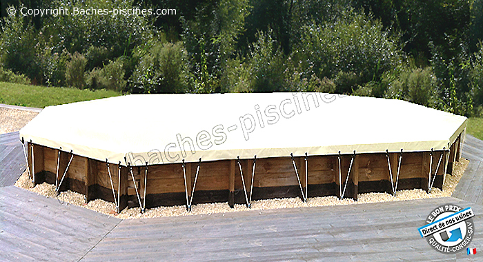 bache piscine en bois