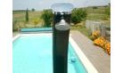 Douche solaire courbée ALU 20 L