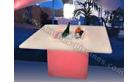 Table basse lumineuse 100x100