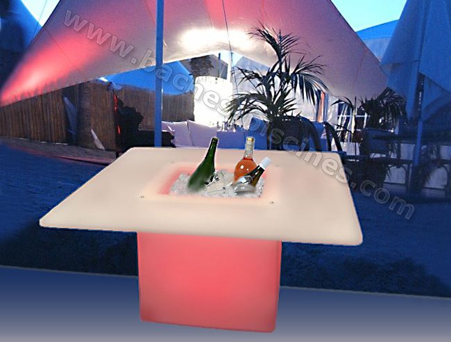 table basse lumineuse