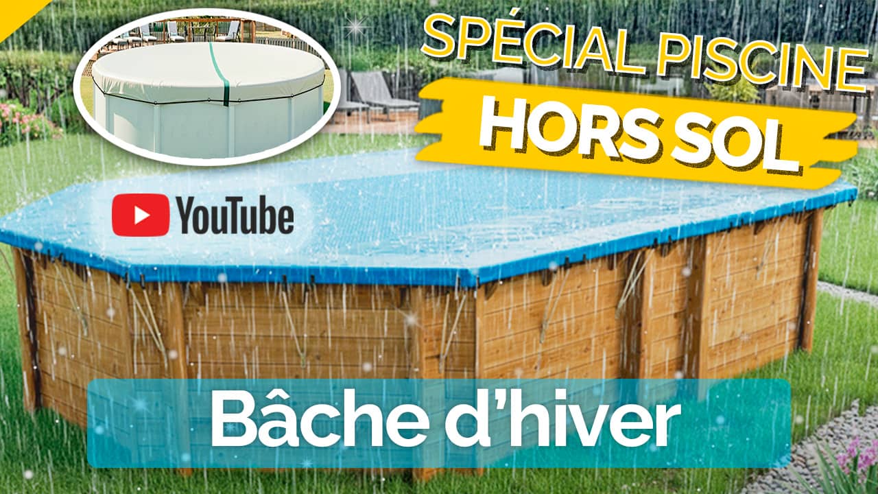 bâche hiver piscine bois