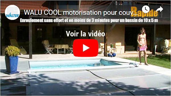 Motorisation pour enrouler sa couverture à barres. Piscine.