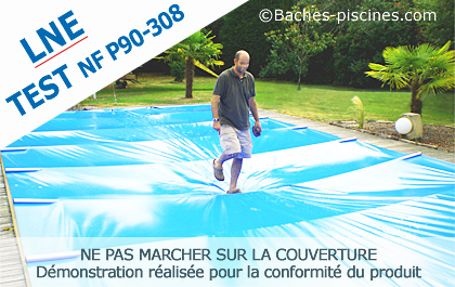 Couverture piscine à barres