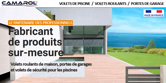 Camarol volet piscine : partenaire Texipool Baches-piscine