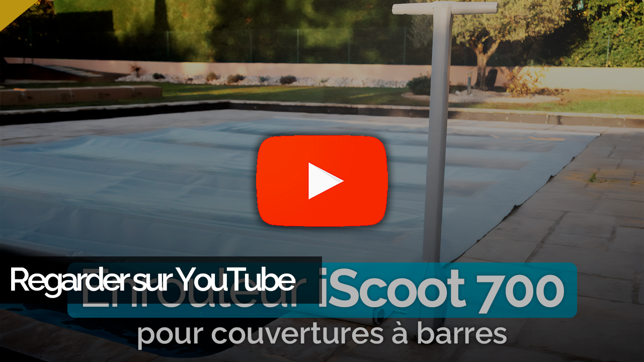 youtube enrouleur iscoot 700 et 810, enrouleur motorisé optimisé pour les grands bassins