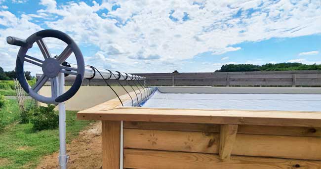 bache a bulles de piscine hors sol enroulement