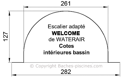 BACHE PISCINE WATERAIR ESCALIER welcome