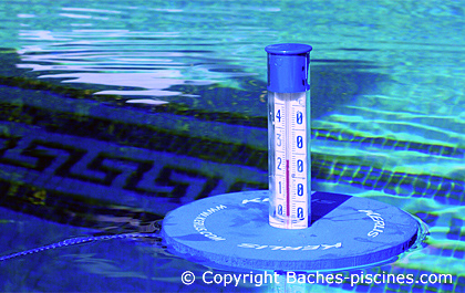 Thermomètre Eau Piscine Flottant avec Grosse Tête Bleue - NEUF - Équipement  nautisme