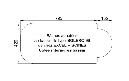  Boléro 96 Piscine Excell