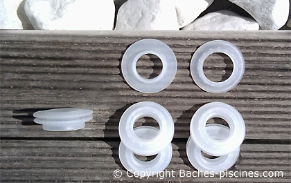 Œillets plastiques à clipser 20mm