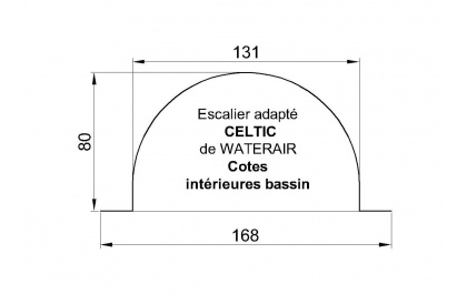 BACHE WATERAIR PISCINE escalier CELTIC