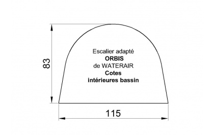 BACHE pour piscine escalier Obis Waterair