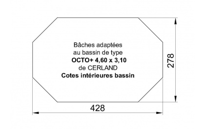 octo 460/310 bache Cerland piscine