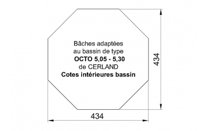 BACHE piscine octo cerland 505-530