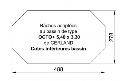 octo 540-330 bache Cerland piscine