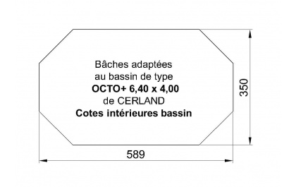 octo 640-400 bache Cerland piscine