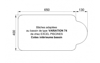 Variation 74 piscine Excell