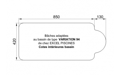 Variation 94 piscine Excell