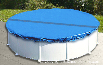 Bâche d'hivernage piscine hors sol circulaire en PVC - Textile Sud