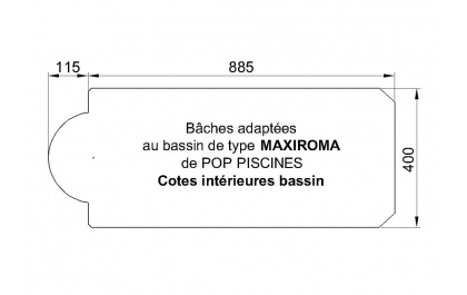 Maxiroma POP bache piscine