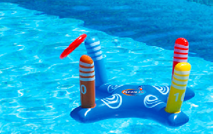 jeu piscine quatre cibles