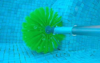 tete de brosse nettoyage coin piscine