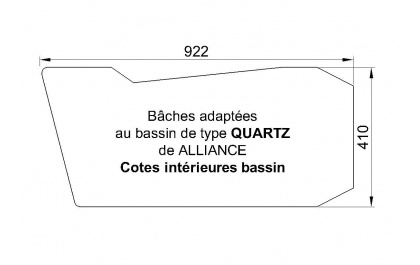 BACHE PISCINE modèle Quartz Alliance