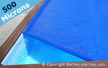 Couverture piscine isotherme Bâches à bulles 250 microns bicolores