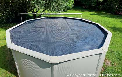 couverture piscine innovante solaire energy guard noir 500 microns	