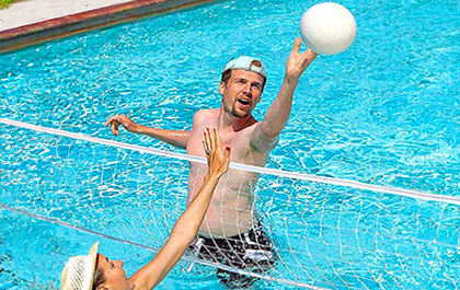 jeu volley piscine