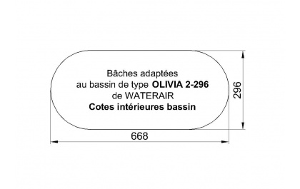 OLIVIA 2-296 Piscine Waterair