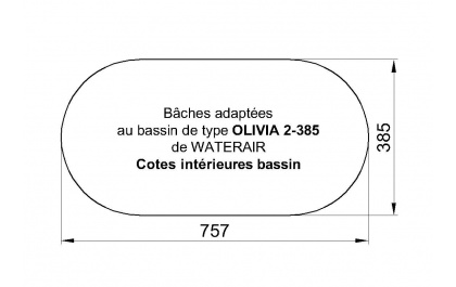 OLIVIA 2-385 Piscine Waterair