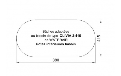 OLIVIA 2-415 Piscine Waterair