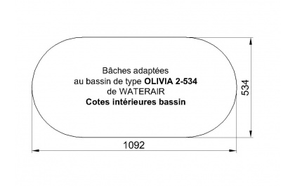 OLIVIA 2-534 Piscine Waterair