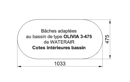 OLIVIA 3-475 Piscine Waterair