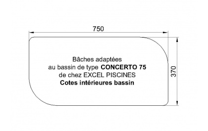 concerto 75 bache piscine