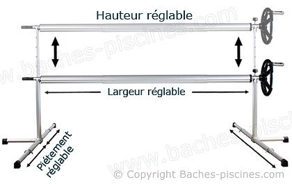 enrouleur telescopique bache été