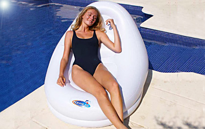 Siege piscine gonflable cocoon