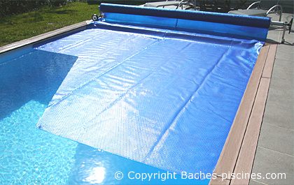 4.5×4.5m Bâche Protection Pour Piscine Ronde-rectangulaire - Bâche