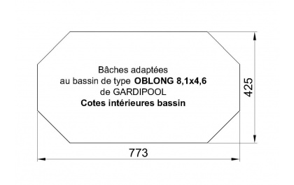 Oblong 810X460 Gardipool