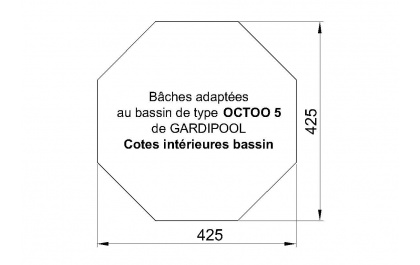 BACHE piscine hors sol gardipool OCTOO 5