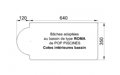 Roma POP bache piscine