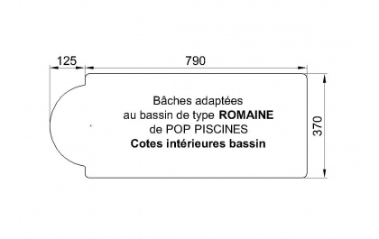 Romaine POP BACHE PISCINE