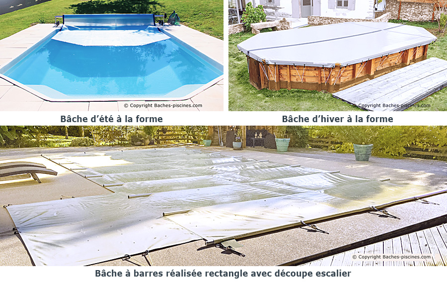 Bâche d'hivernage sur mesure pour piscine