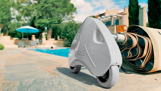 enrouler bâche sécurité automatiquement