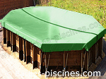 Coloris bache VERT piscine hors sol