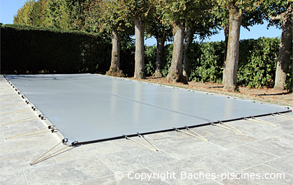 Bache hiver piscine enterré