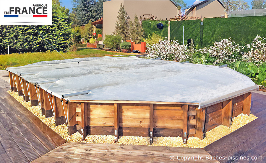 Bache BARRES piscine hors sol bois 